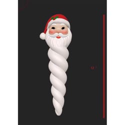 Mr. Christmas LED Blow Mold Santa Icicle 12 in. Hanging Decor