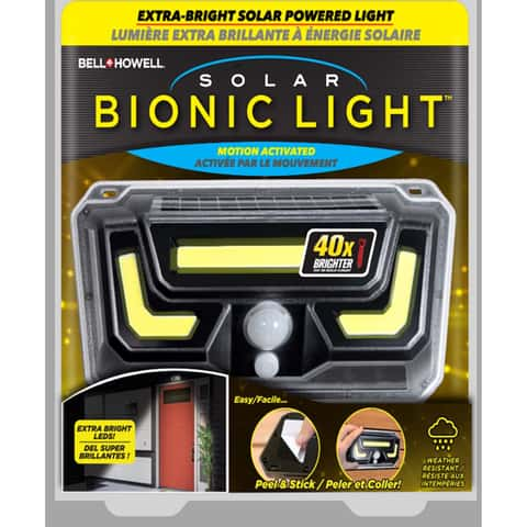 Bell & Howell Bionic Light Motion-Sensing Solar Powered LED Gray Security  Light - Ace Hardware