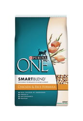 Purina One Smart Blend Chicken and Rice Dry Cat Food 16 lb.