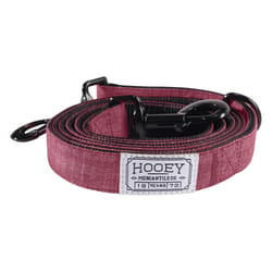 Hooey Burgundy/Black Polyester Dog Leash One Size Fits All