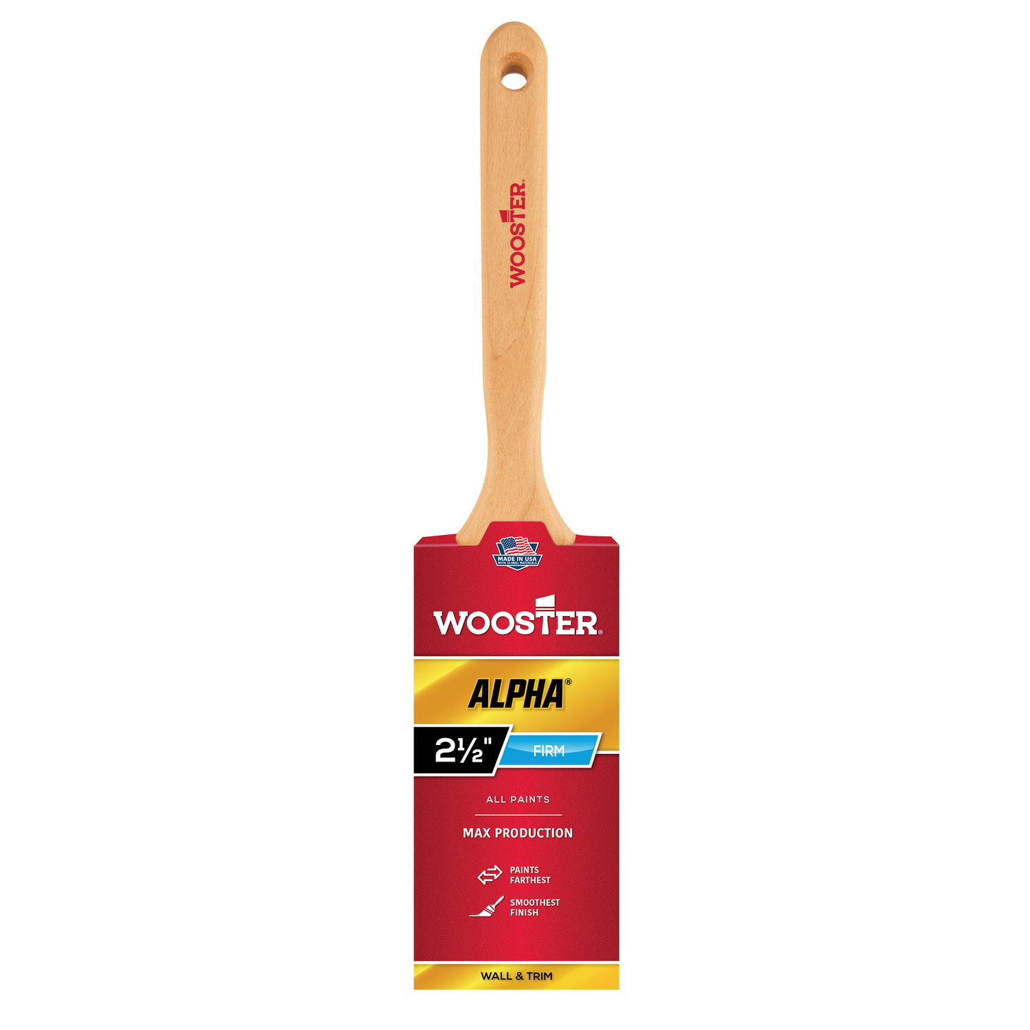 Photos - Putty Knife / Painting Tool Wooster Alpha 2-1/2 in. Flat Paint Brush 4232-2 1/2