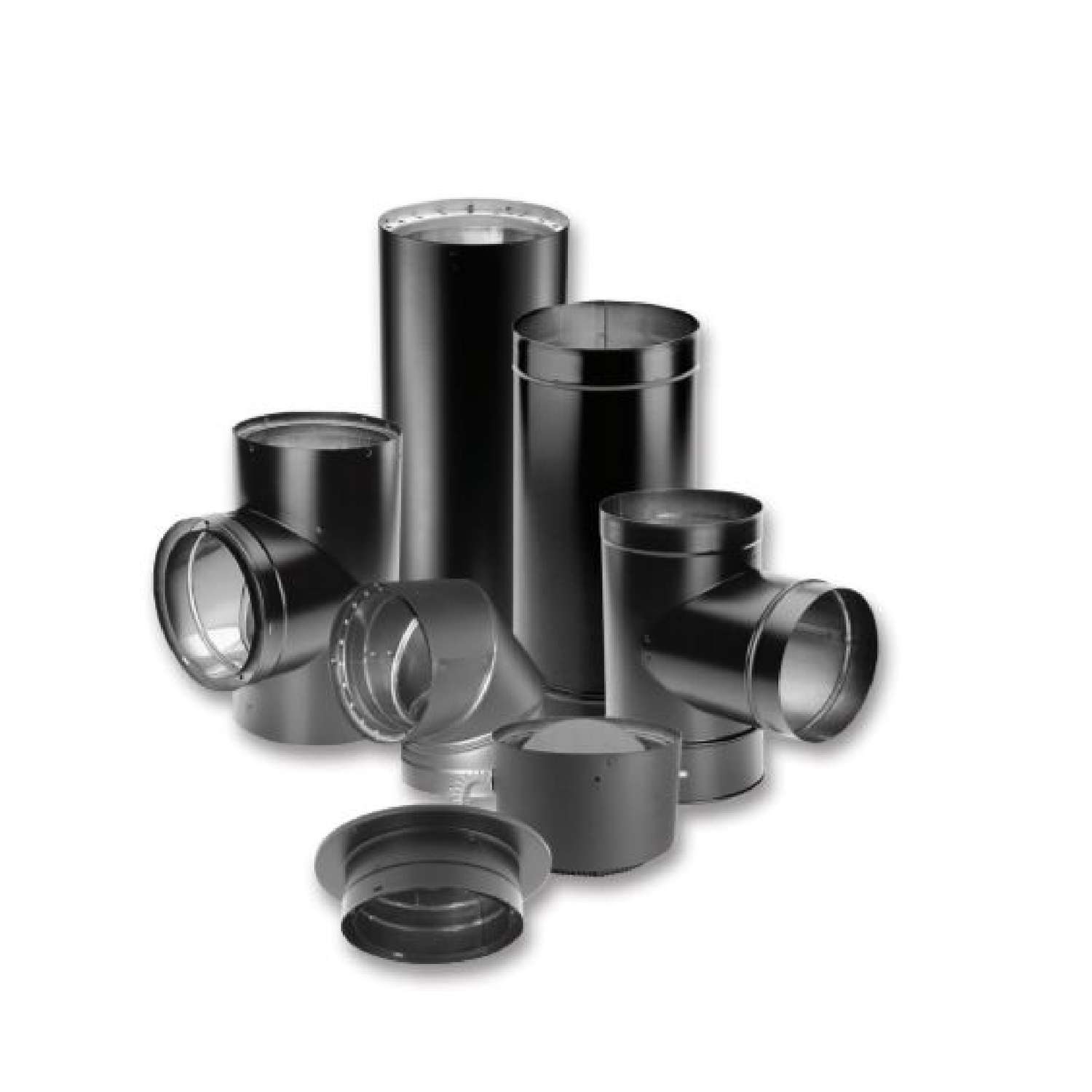 DuraVent 6DVL-x DVL 6-inch Diameter Double-Wall Black Pipe