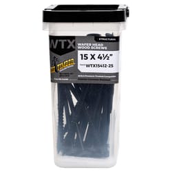 Big Timber No. 15 X 4-1/2 in. L Star Black Structural Wood Screws 400 pk