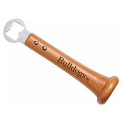 Baseball BBQ NCAA Brown Stainless Steel Manual Bulldogs Bottle Opener