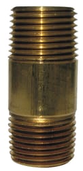Anderson Metals 3/8 in. MPT in. X 3/8 in. D MPT Brass Nipple 2 in. L