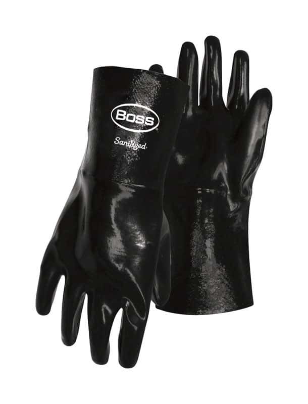 Boss Chemguard Plus Men's Indoor/Outdoor Neoprene Chemical Gloves Black
