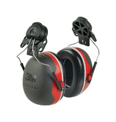 3M 25 dB Soft Foam Ear Muffs Black/Red 1 pair