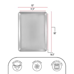 Fat Daddio's ProSeries 13 in. W X 18 in. L Sheet Pan Silver 1 pc