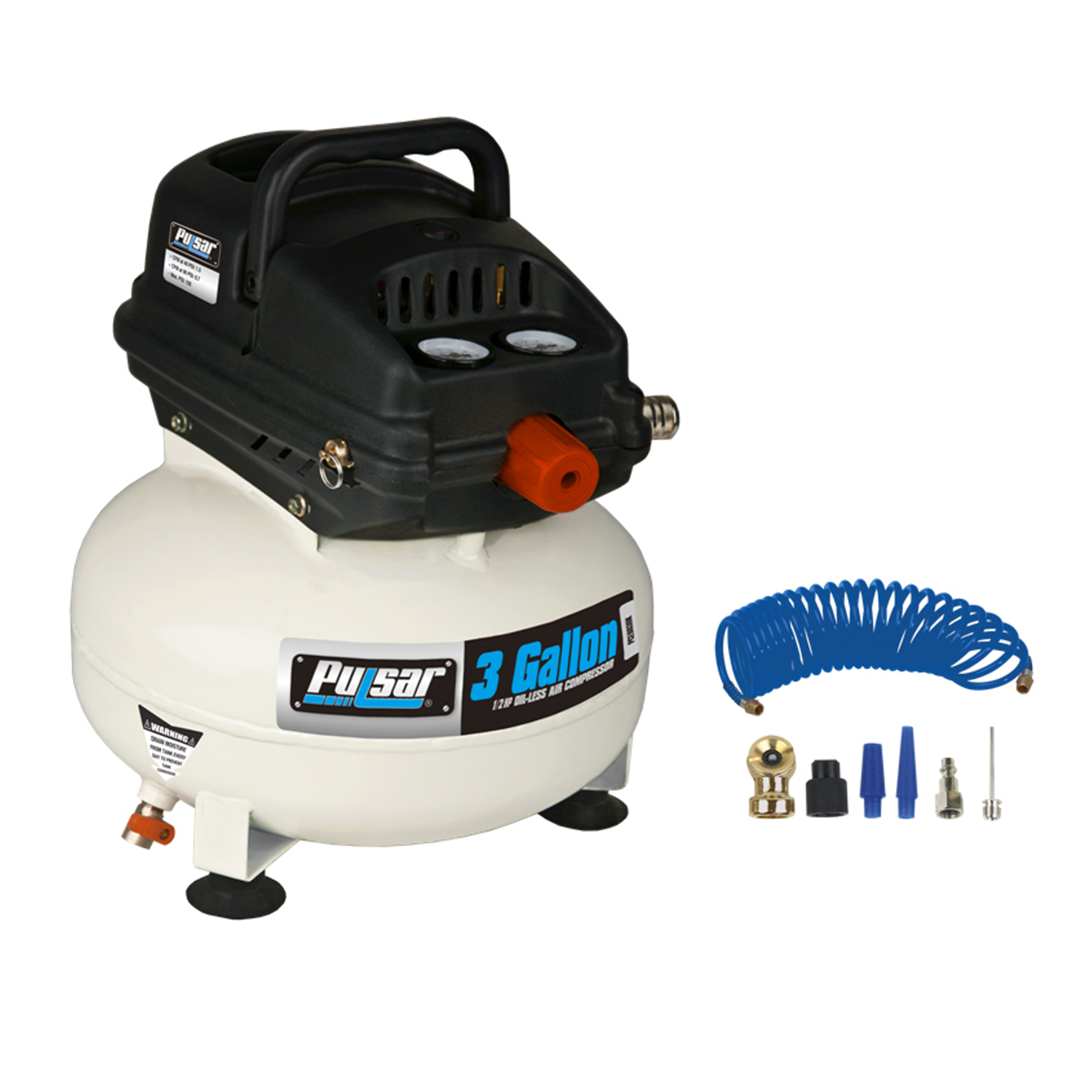 Pulsar 3 gal Pancake Portable Air Compressor Kit 100 psi 0.33 HP - Ace ...
