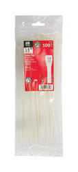 Gardner Bender 11 in. L White Cable Tie 100 pk