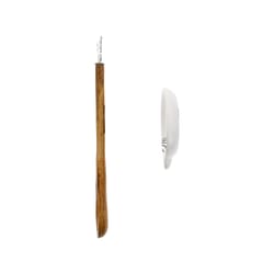 Pavilion Celebrating You White Ceramic/Wood Spoon Rest with Spoon