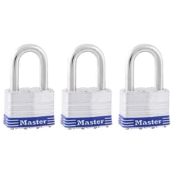 Master Lock 2 in. W Laminated Steel Double Locking Padlock Keyed Alike