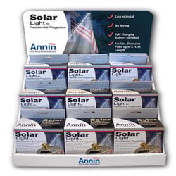 Annin Flagmakers Silver Solar Powered Flag Light 1 pk