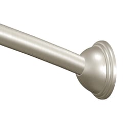 Moen Adjustable Curved Shower Rod 72 in. L Brushed Nickel