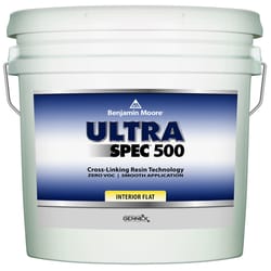 Benjamin Moore Ultra Spec Flat White Water-Based Paint Interior 5 gal