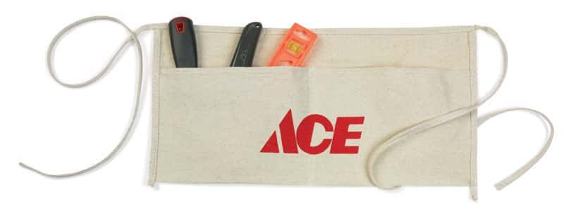 Ace Heavy Duty 2 pocket Cotton Waist Apron White 1 pk