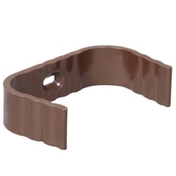 Amerimax 1 in. H X 4 in. W X 3 in. L Brown Vinyl Downspout Band