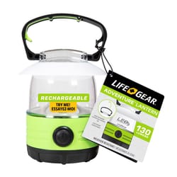 Dorcy 130 lm Black/Green LED USB Rechargeable Lantern