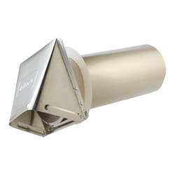 Ace 4 in. W X 6 in. L Silver Aluminum Dryer Vent Hood