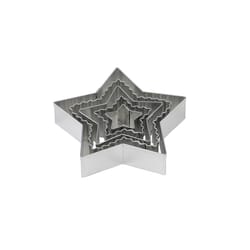 Mrs. Anderson's Baking Silver Stainless Steel Star Cookie Cutters Set