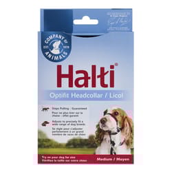 Halti Optifit Black Polyester Dog Head Collar Medium