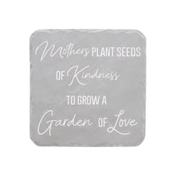 Pavilion Stones with Stories Gray Cement/Stone 7.75 in. H X 7.75 in. L X 0.75 in. W Mom's Garden Ste