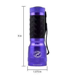 Scorpion 14 LED Black/Purple LED UV Flashlight AAA Battery