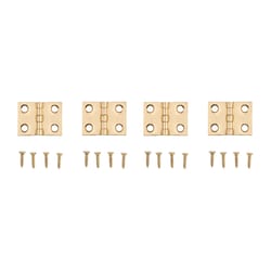 National Hardware 3/4 in. L Solid Brass Broad Hinge 4 pk