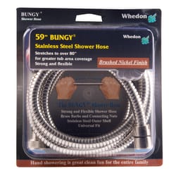 Whedon Bungy Brushed Nickel Stainless Steel 59 in. Shower Hose