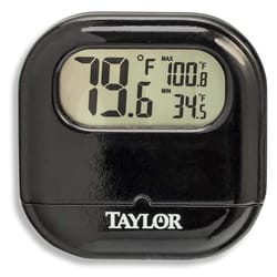Taylor Digital Thermometer Plastic Black 2.5 in.