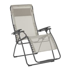 Lafuma Futura Gray Steel Frame Modern Armchair