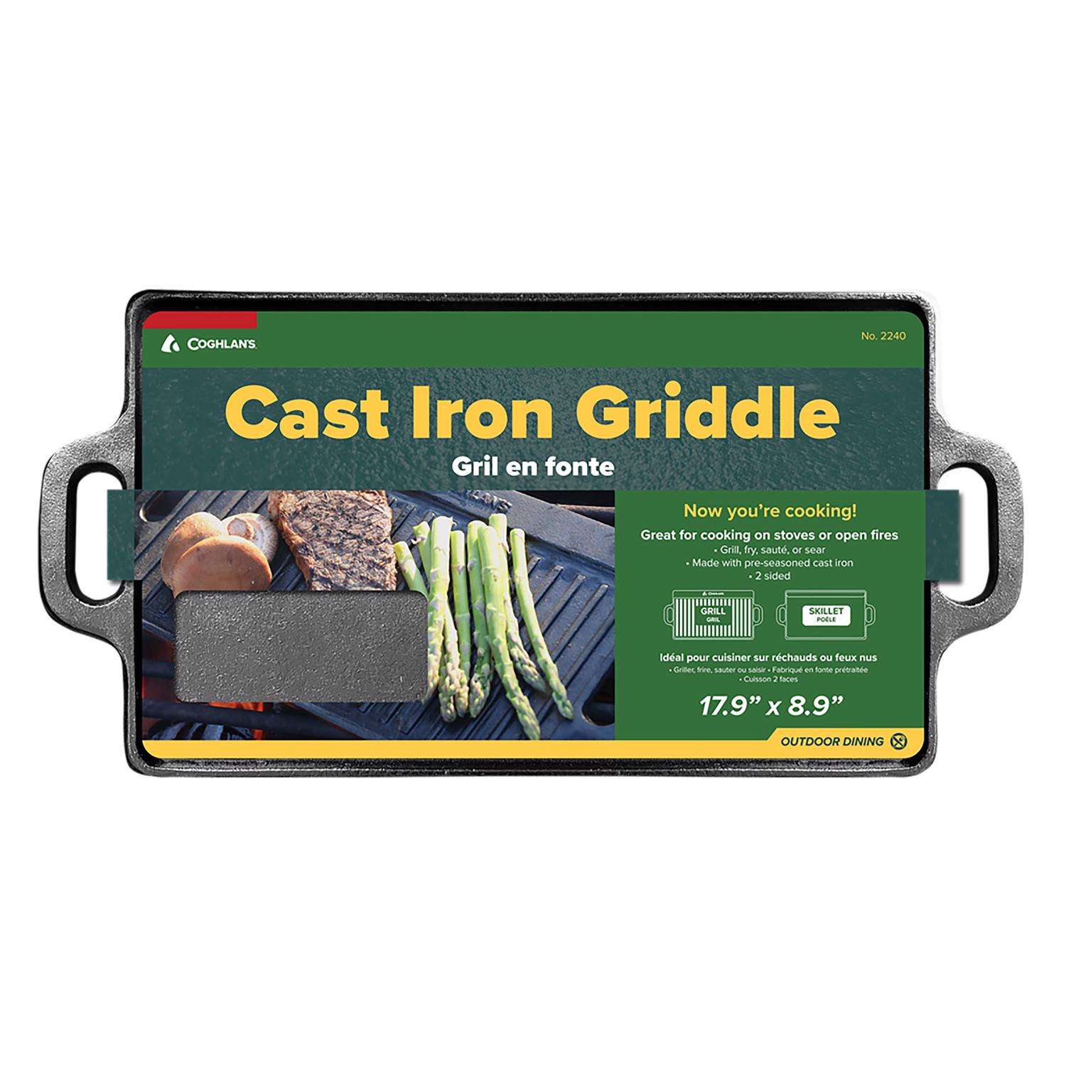 Coghlans Black Camp Griddle 8.9 in. H X 17.9 in. W pk Ace Hardware