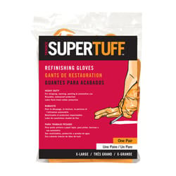 SuperTuff Unisex Indoor/Outdoor Refinishing Gloves Orange XL 6 pair