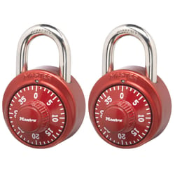 Master Lock 1-7/8 in. W Stainless Steel 3-Dial Combination Combination Padlock