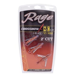 Rage Crossbow X Gray Steel Broadheads 5.5 in.