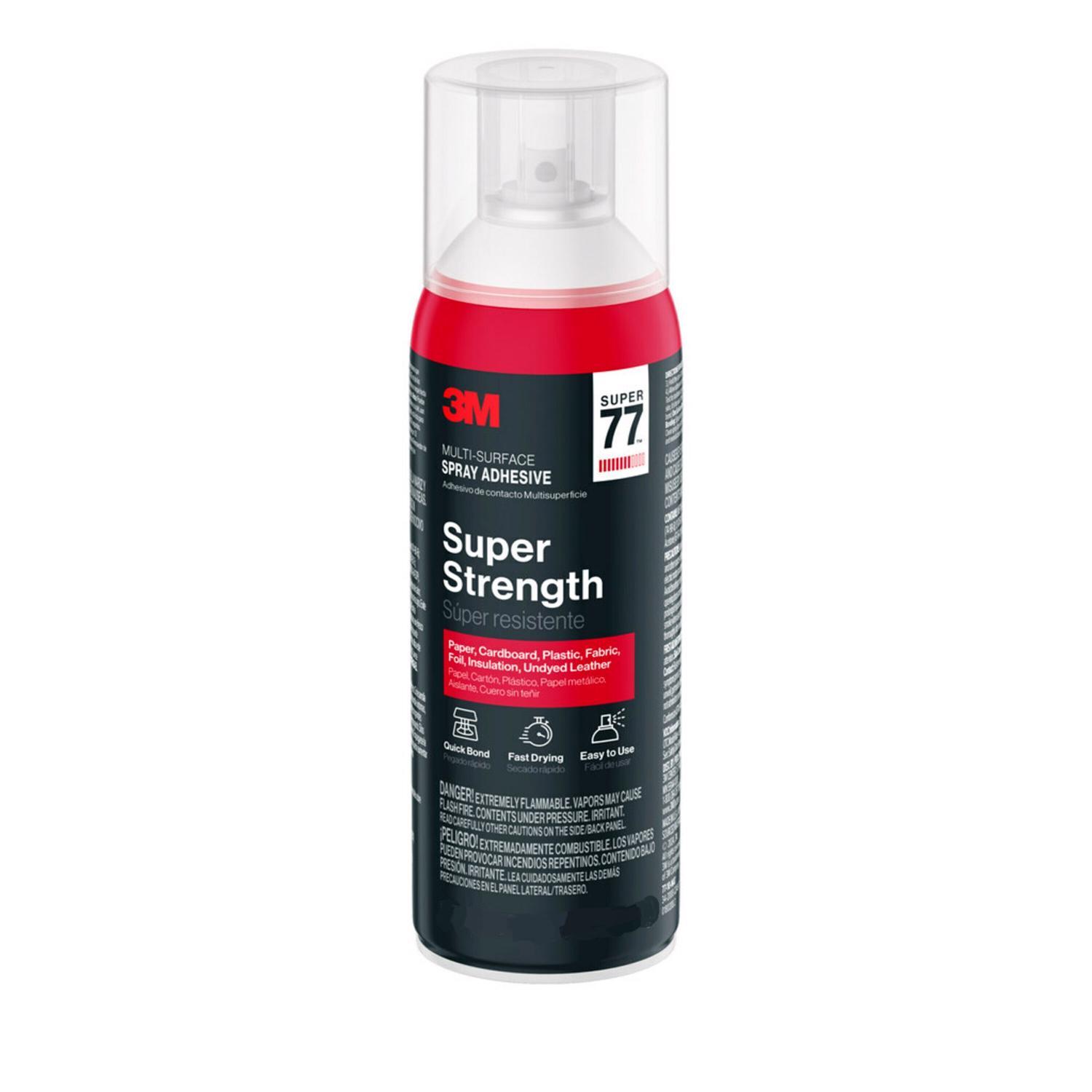 3M Super 77 Super Strength Spray Adhesive 7.38 oz Mfr# 77-10