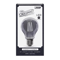 Feit A19 E26 (Medium) Filament LED Bulb Smoke Daylight 25 Watt Equivalence 1 pk