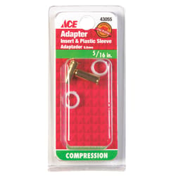 Ace 5/16 in. Compression Brass Insert and Sleeve