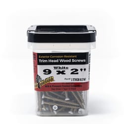 Big Timber No. 9 Sizes X 2 in. L Star White Deep Wood Screws 128 pk