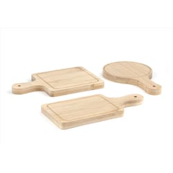 Kikkerland Natural Bamboo Serve Tray 6 pk