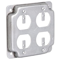 Raco Square Steel 2 gang 4.125 in. H X 4.125 in. W Box Cover