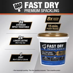 DAP Fast Dry Premium Ready to Use Off-White Spackling and Patching Compound 1 qt