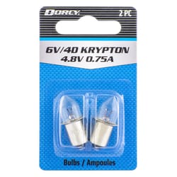 Dorcy 6V/4D Krypton Flashlight Bulb 2.2 V Bayonet Base