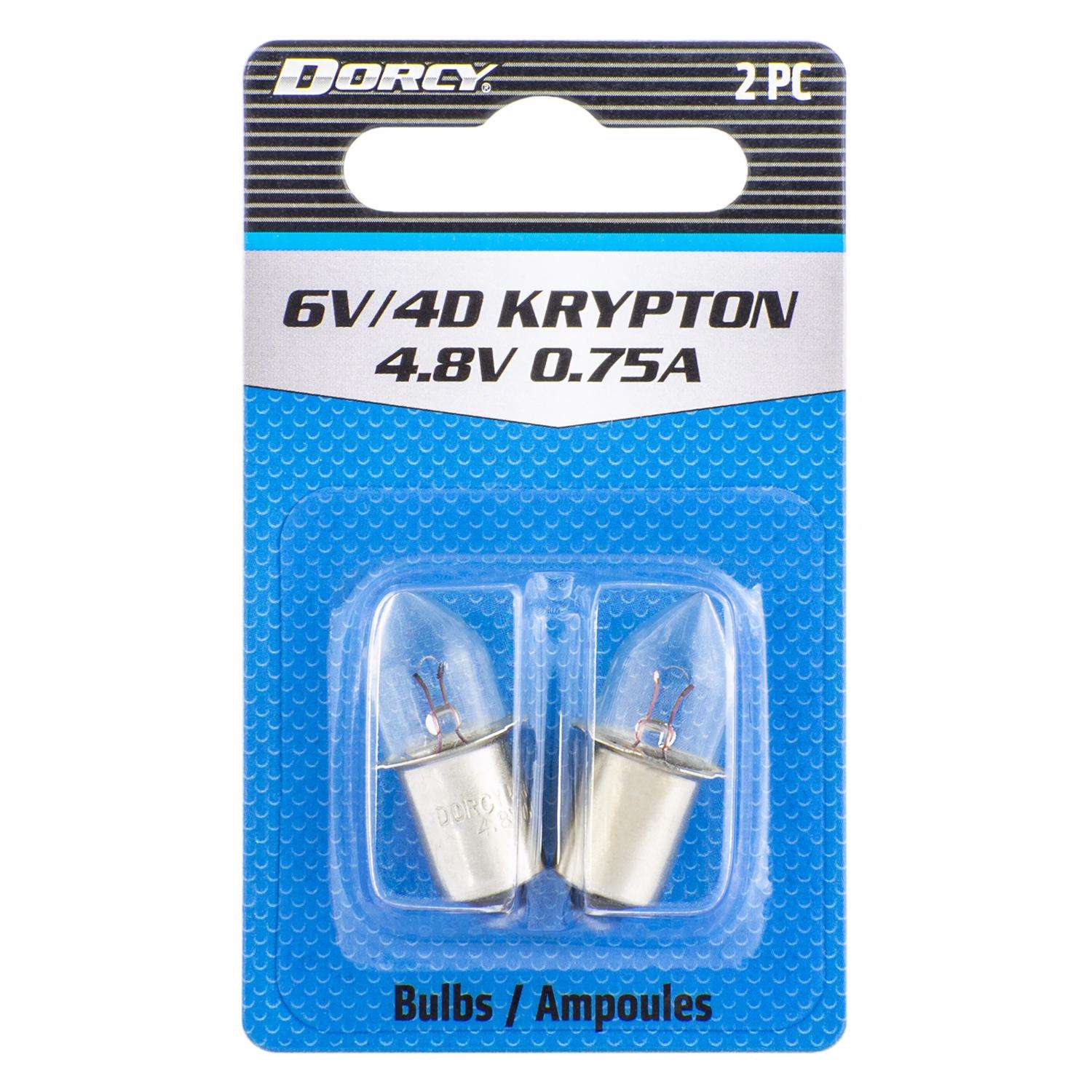 Dorcy 6V/4D Krypton Flashlight Bulb 2.2 V Base Ace Hardware