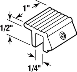 Prime-Line Painted White Aluminum Window Lock 1 pk