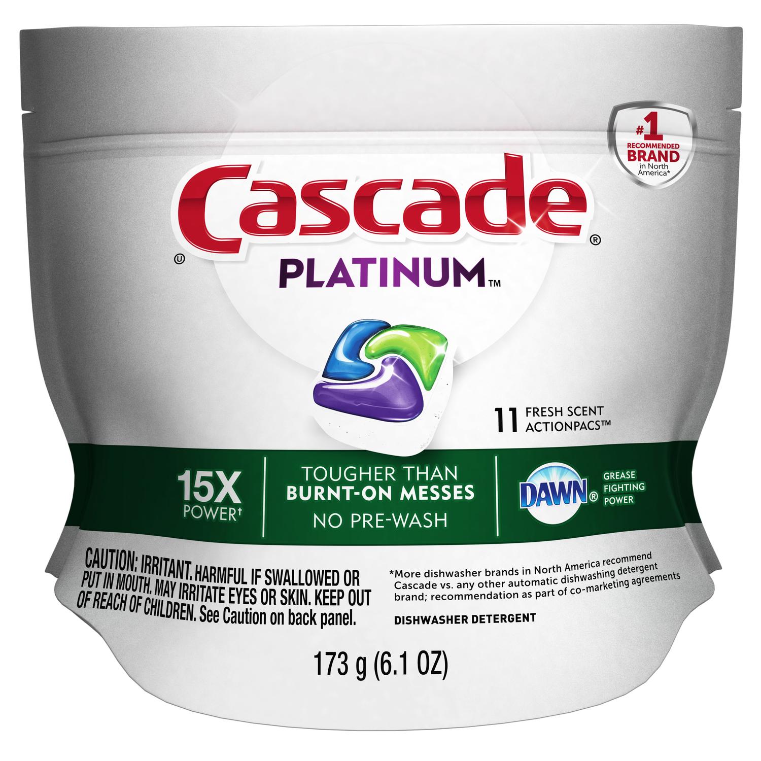 UPC 037000977063 product image for Cascade Platinum Fresh Scent Pods Dishwasher Detergent 11 pk | upcitemdb.com