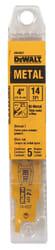 DeWalt 4 in. Bi-Metal Reciprocating Saw Blade 14 TPI 5 pk