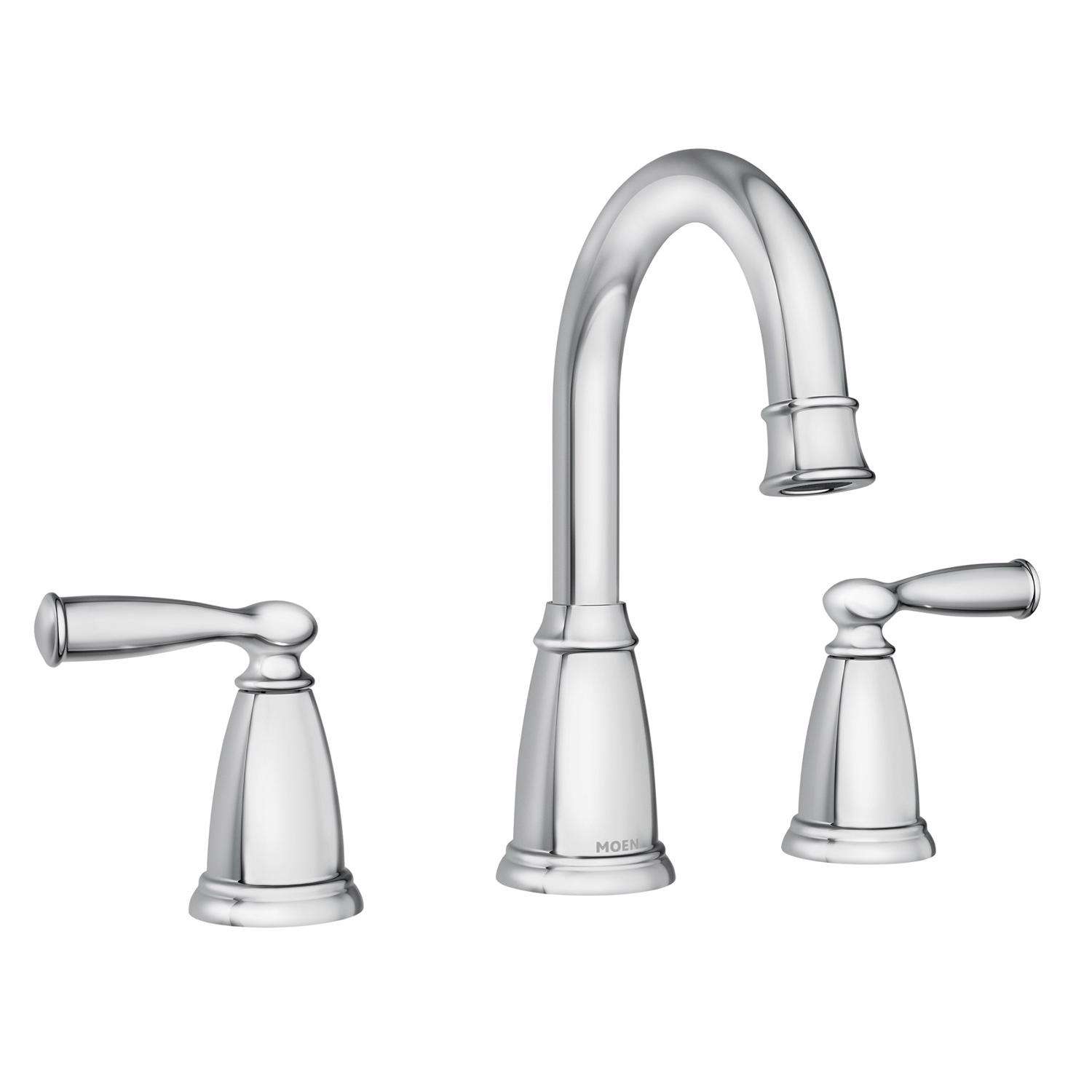Moen Banbury Chrome Widespread Bathroom Sink Faucet 8 - 16 in. - Ace ...