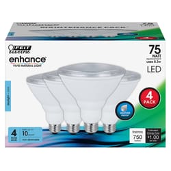 Feit Enhance PAR38 E26 (Medium) LED Bulb Daylight 75 Watt Equivalence 4 pk