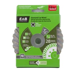 Exchange-A-Blade 5 in. D X 7/8 in. Swirl Cup Grinding Wheel